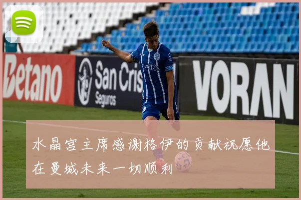 水晶宫主席感谢格伊的贡献祝愿他在曼城未来一切顺利
